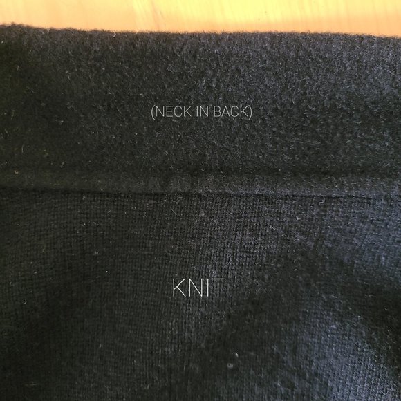 100% Cashmere Coat Saks 5th Ave Black - sz Med - Picture 12 of 16